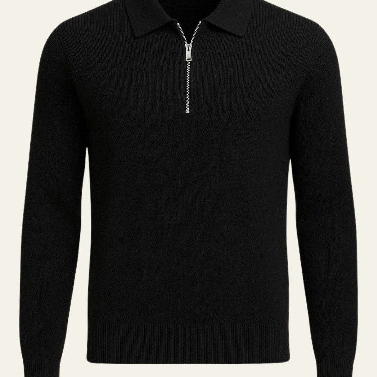 Aurazio Maglione a trecce con zip da uomo