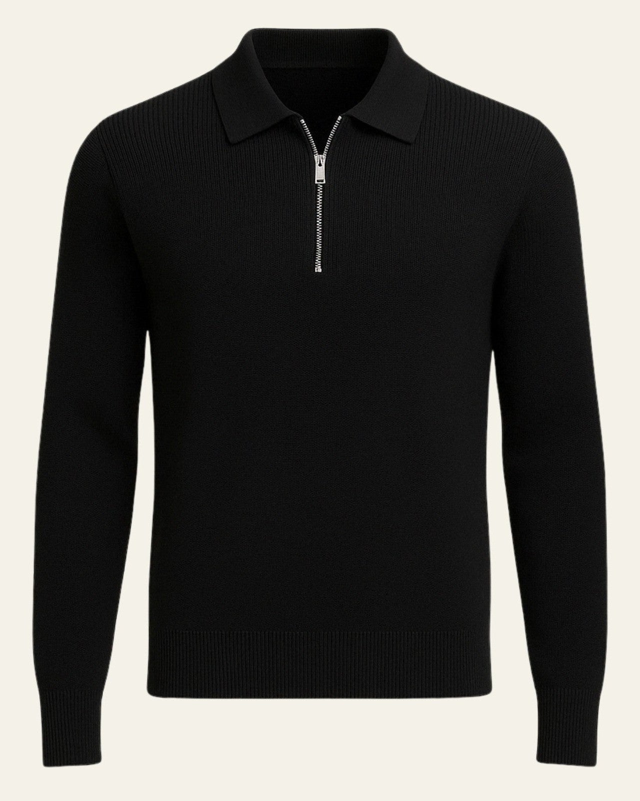 Aurazio Maglione a trecce con zip da uomo