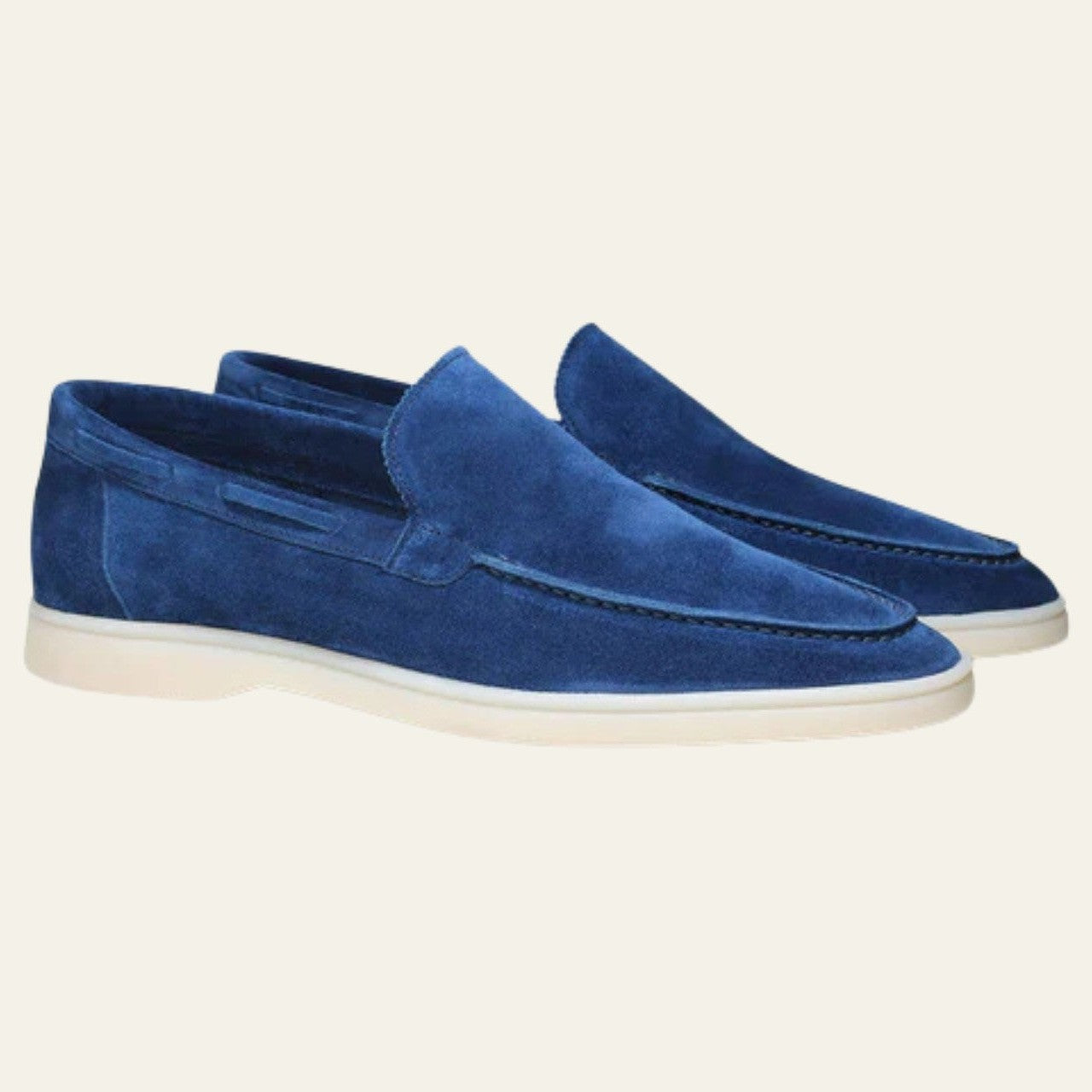 Mocassino Barca Uomo in Scamosciato Vegano Ultramarino Vivace