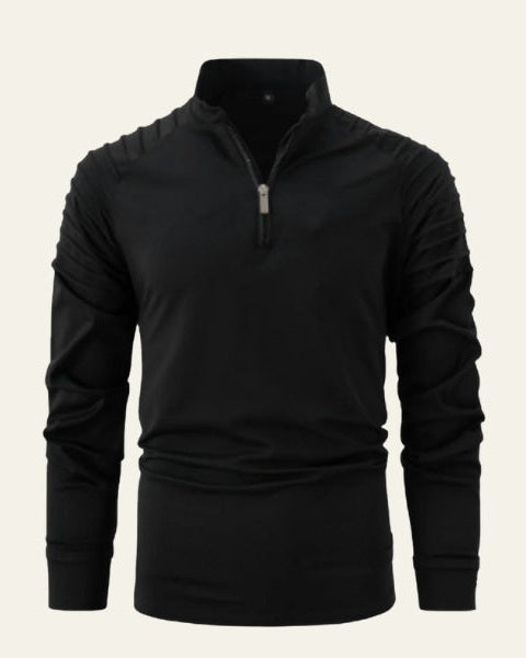 Aurazio Maglione Con Zip Frontale A Metà Da Uomo