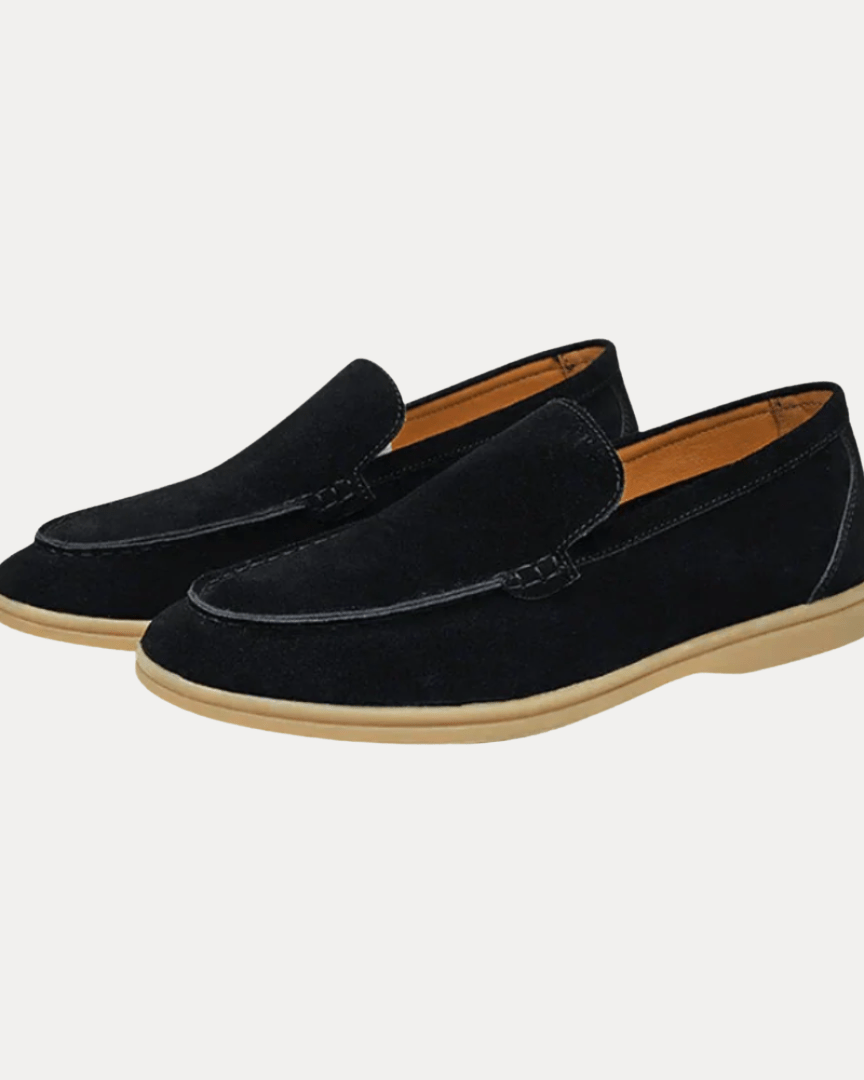 Aurazio Mocassini Classici Eleganti in Camoscio Morbido Slip On Uomo Comfort Raffinato