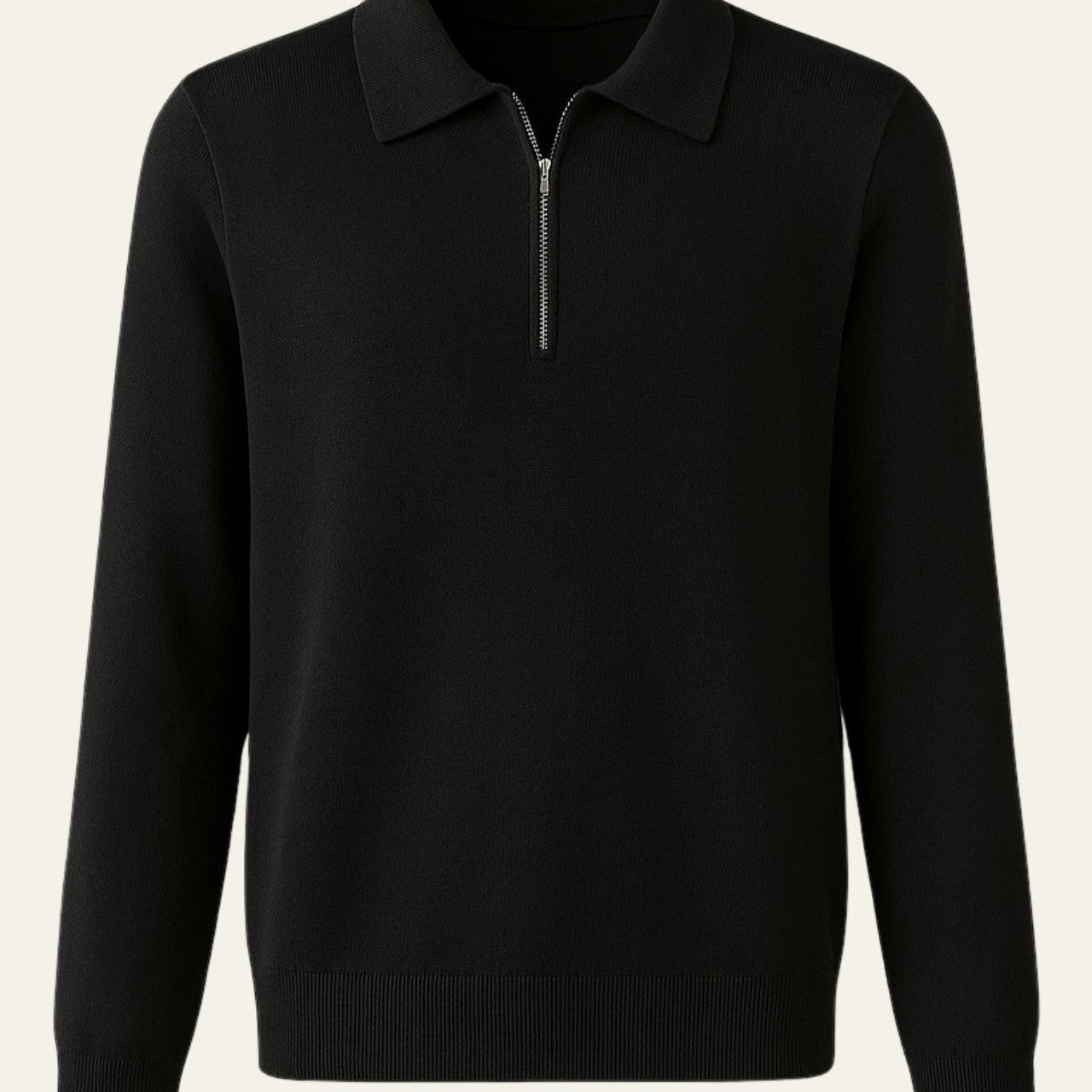 Aurazio Polo in Maglia con Zip a Quarto per uomo