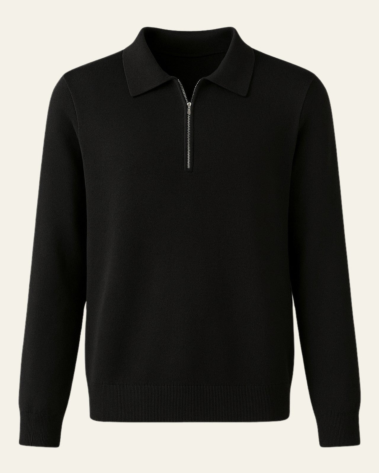 Aurazio Polo in Maglia con Zip a Quarto per uomo