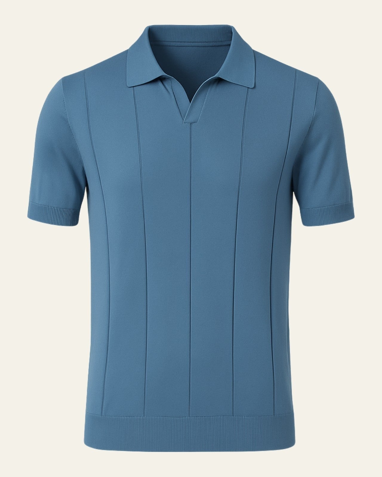 Aurazio Polo in cotone a coste da uomo casual