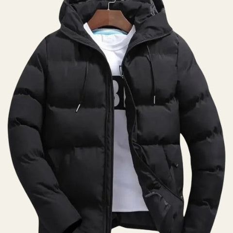 Aurazio Piumino Imbottito con Cappuccio Caldo per Uomo