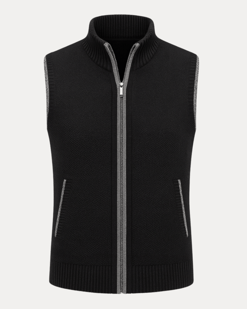Aurazio Gilet In Maglia Uomo Lana Mista Leggero Caldo Versatile Per Camicie E T Shirt