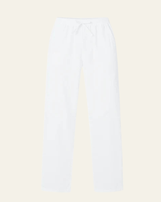 Aurazio Pantaloni in cotone-lino con coulisse da uomo