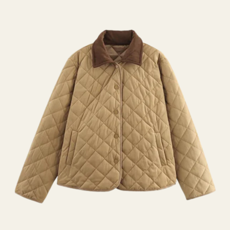 Giacca Donna Trapuntata in Cotone Stile Retrò Versatile