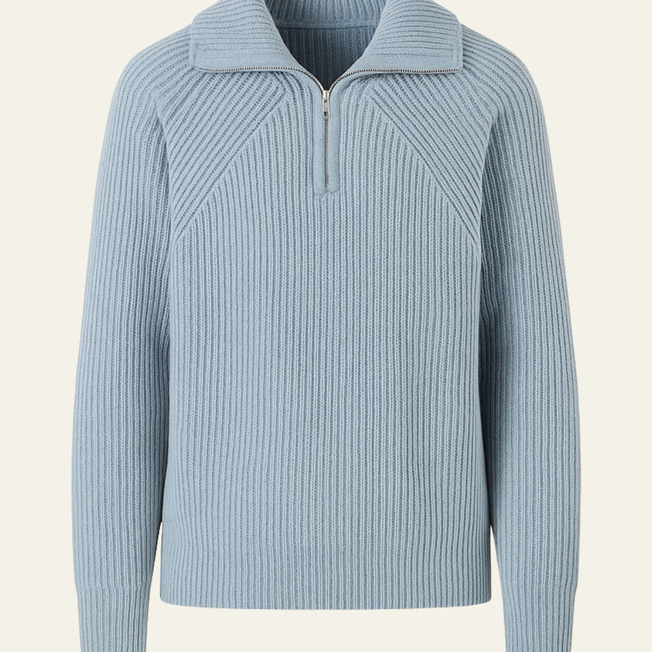 Aurazio Maglione con zip a metà torace da uomo