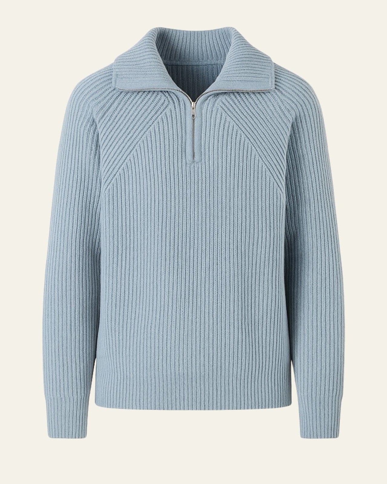 Aurazio Maglione con zip a metà torace da uomo