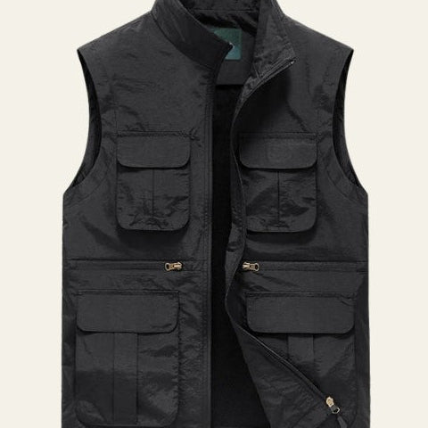 Aurazio Gilet Multitasche Leggero da uomo