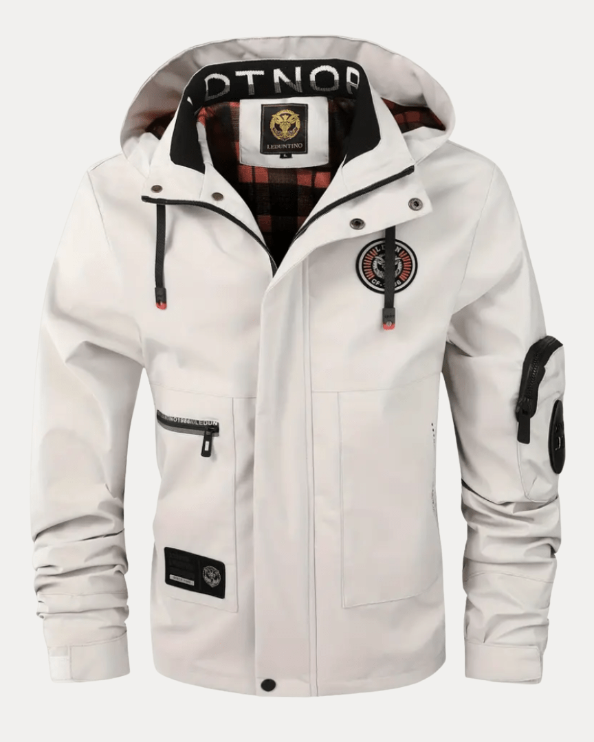 Aurazio Giacca Uomo Softshell Stile Urbano Antivento Resistente All Weather Con Zip