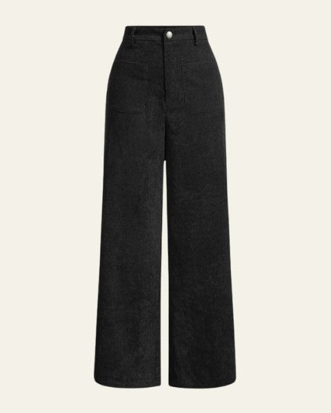 Aurazio Pantaloni in velluto a coste a gamba ampia da donna