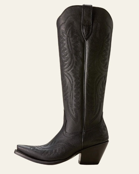 Stivali Donna Ricamati in Pelle Vegana Ispirazione Western