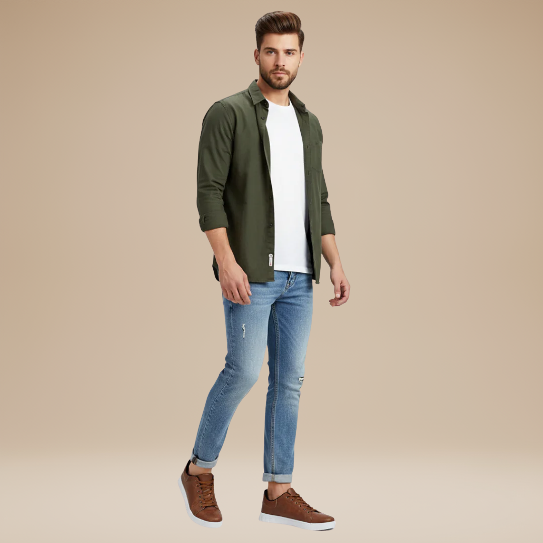 Aurazio Leon Sneakers Uomo Casual Stile Pulito Elegante Comfort Prolungato Suola Leggera Versatile