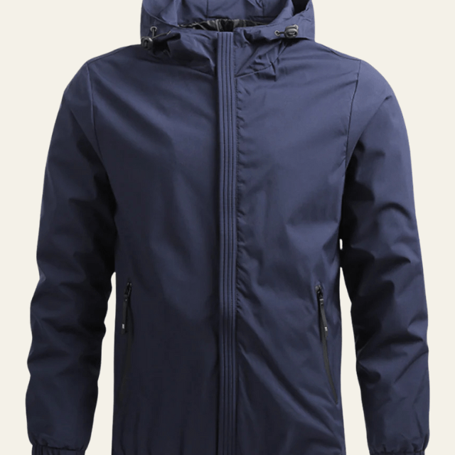 Aurazio Giacca a vento con cappuccio da uomo