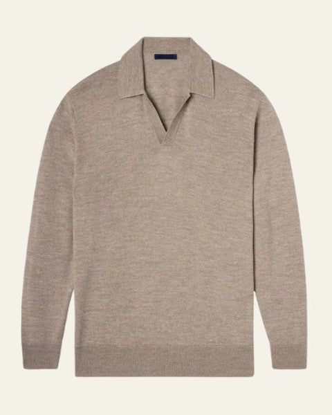 Aurazio Polo in Maglia a Maniche Lunghe da uomo