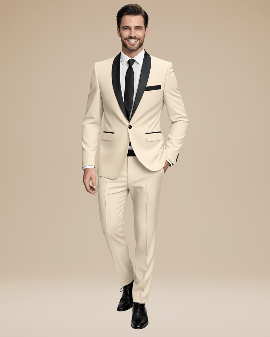 Aurazio Abito Due Pezzi Uomo Elegante Moderno Per Cerimonie Raffinato Completo Alta Gamma