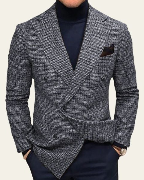 Aurazio Blazer Doppietto di Lusso da Uomo