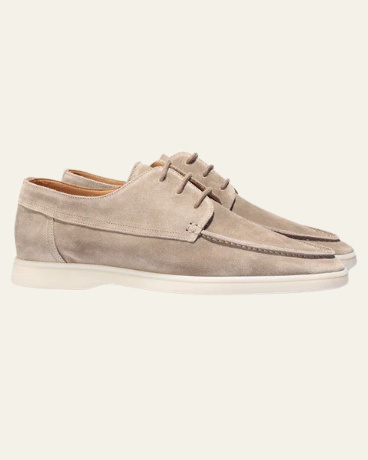 Aurazio Mocassino da Barca in Camoscio Vegetale da Uomo