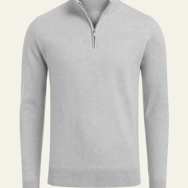 Aurazio Maglione Con Cerniera A Metà Da Uomo