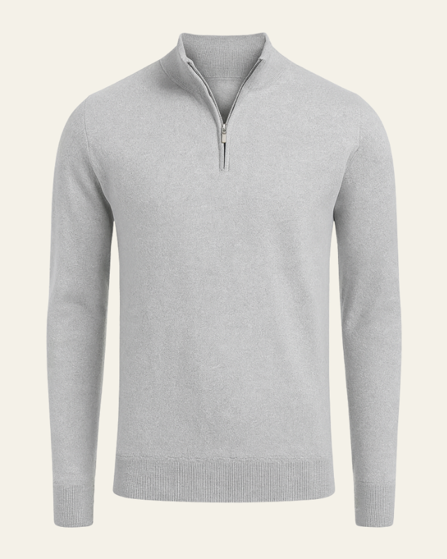 Aurazio Maglione Con Cerniera A Metà Da Uomo