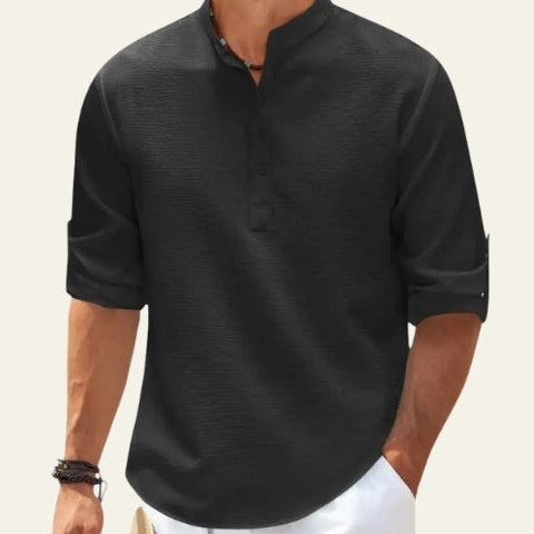 Aurazio Camicia Testurizzata da Uomo