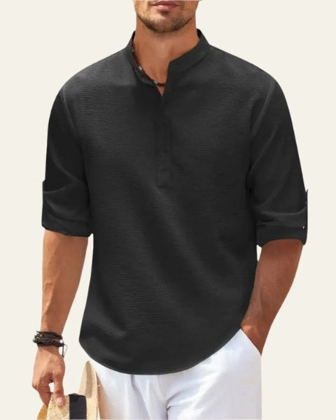 Aurazio Camicia Testurizzata da Uomo