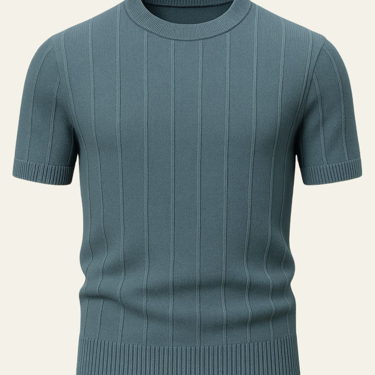 Aurazio Maglietta a Costine per Uomo in Cotone