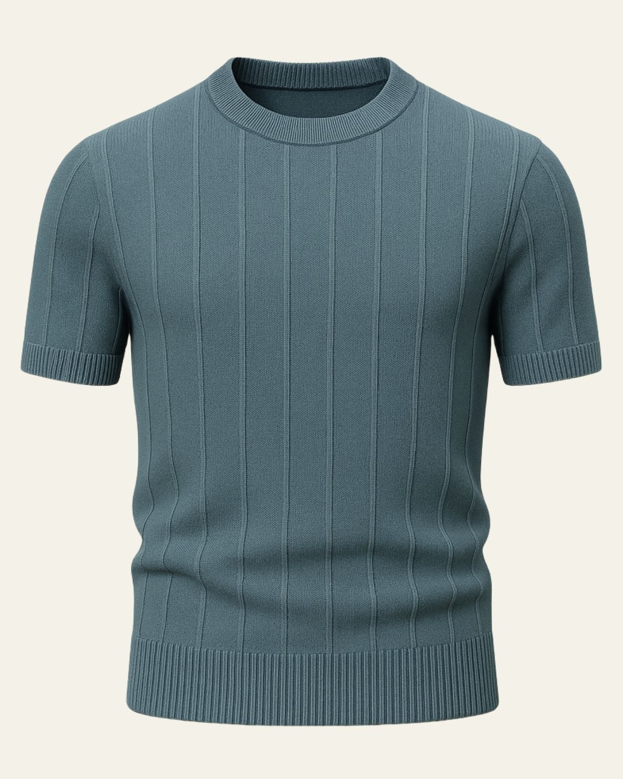 Aurazio Maglietta a Costine per Uomo in Cotone