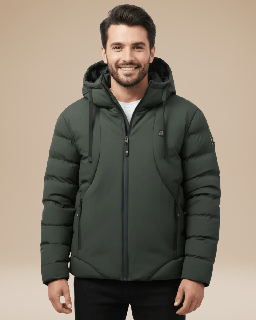 Aurazio Piumino Invernale Uomo Con Cappuccio Moderno Stile Urbano Caldo E Pratico