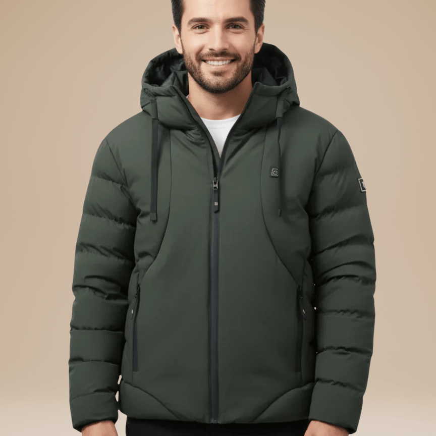 Aurazio Piumino Invernale Uomo Con Cappuccio Moderno Stile Urbano Caldo E Pratico