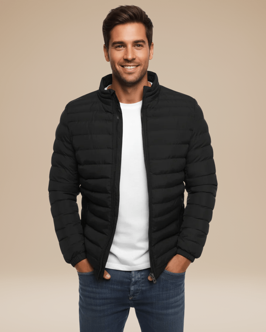 Aurazio Giacca Trapuntata Leggera Uomo Mezza Stagione Confortevole Calore Leggero E Taglio Regular