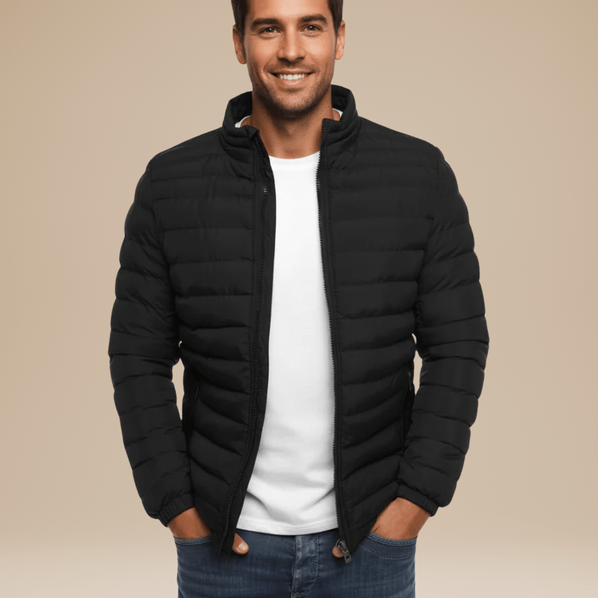 Aurazio Giacca Trapuntata Leggera Uomo Mezza Stagione Confortevole Calore Leggero E Taglio Regular