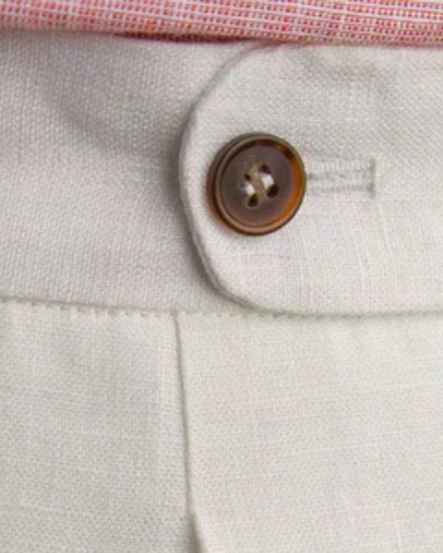 Aurazio Pantaloni di lino a pieghe da uomo