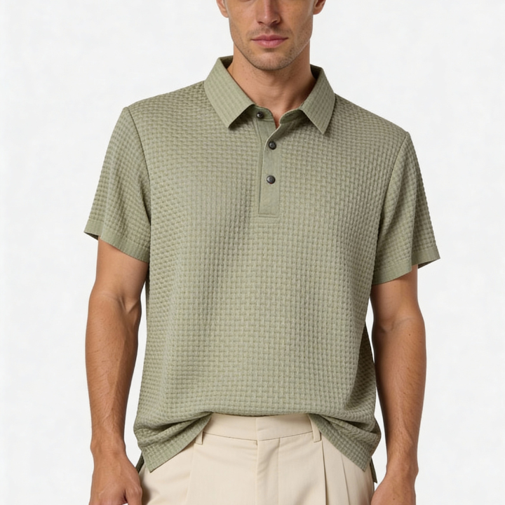 Aurazio Polo in Cotone Leggero da Uomo
