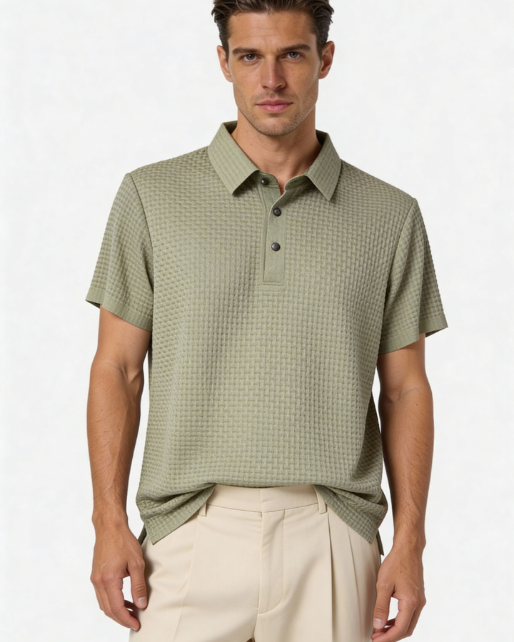 Aurazio Polo in Cotone Leggero da Uomo