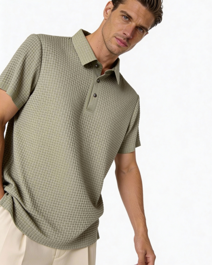 Aurazio Polo in Cotone Leggero da Uomo