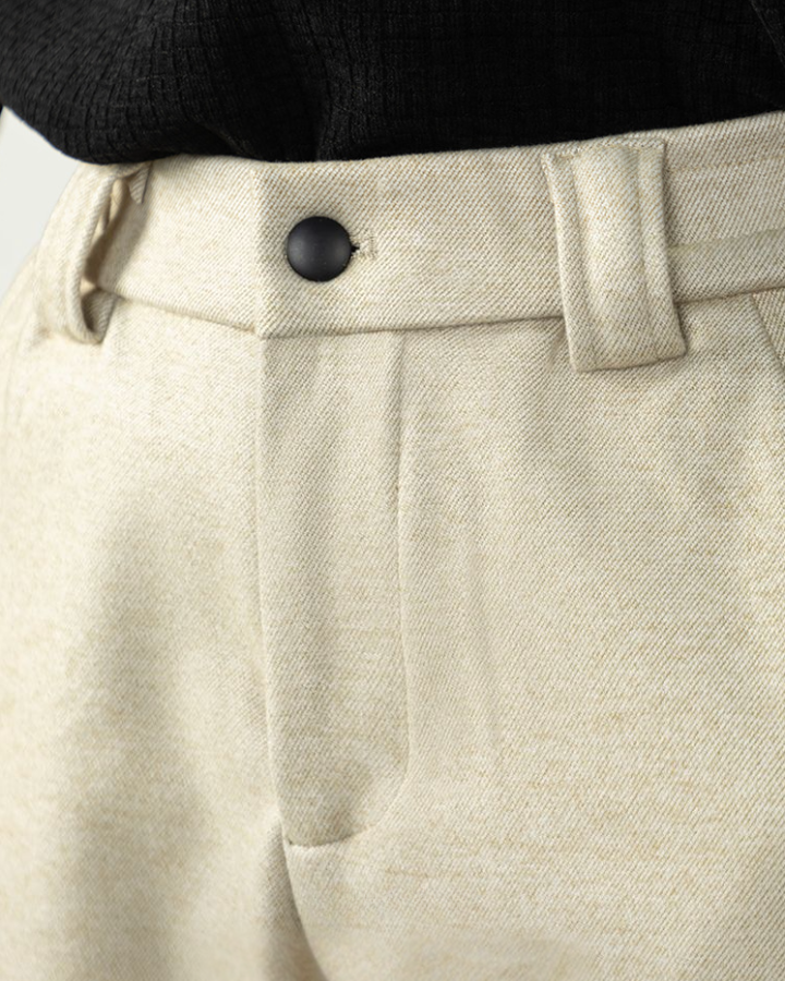 Aurazio Pantaloni a gamba dritta in lana da uomo