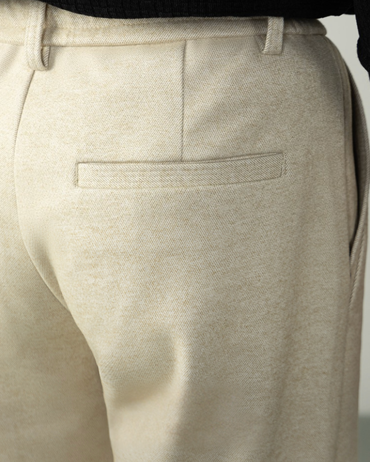 Aurazio Pantaloni a gamba dritta in lana da uomo