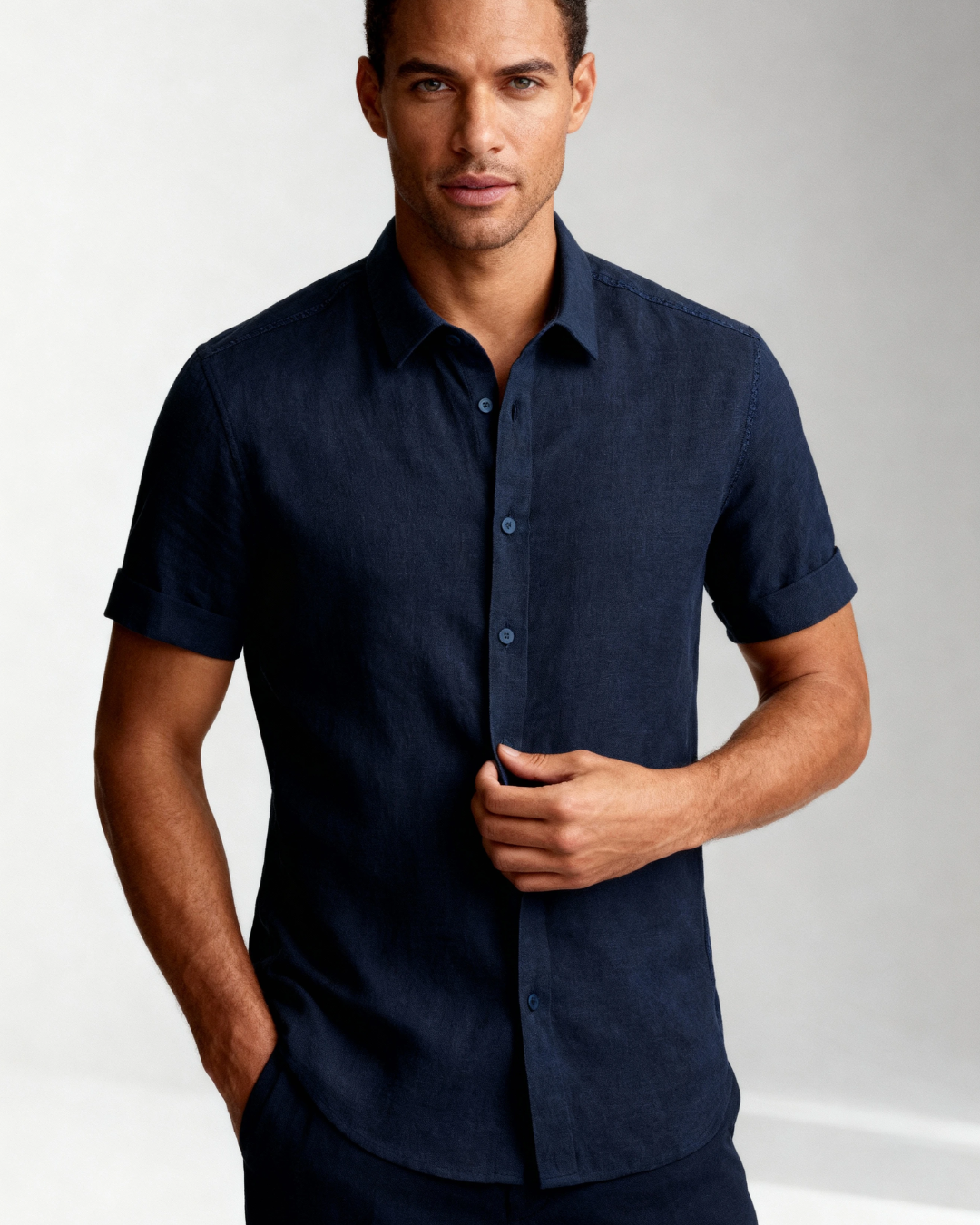 Aurazio Camicia a Maniche Corte per Uomo