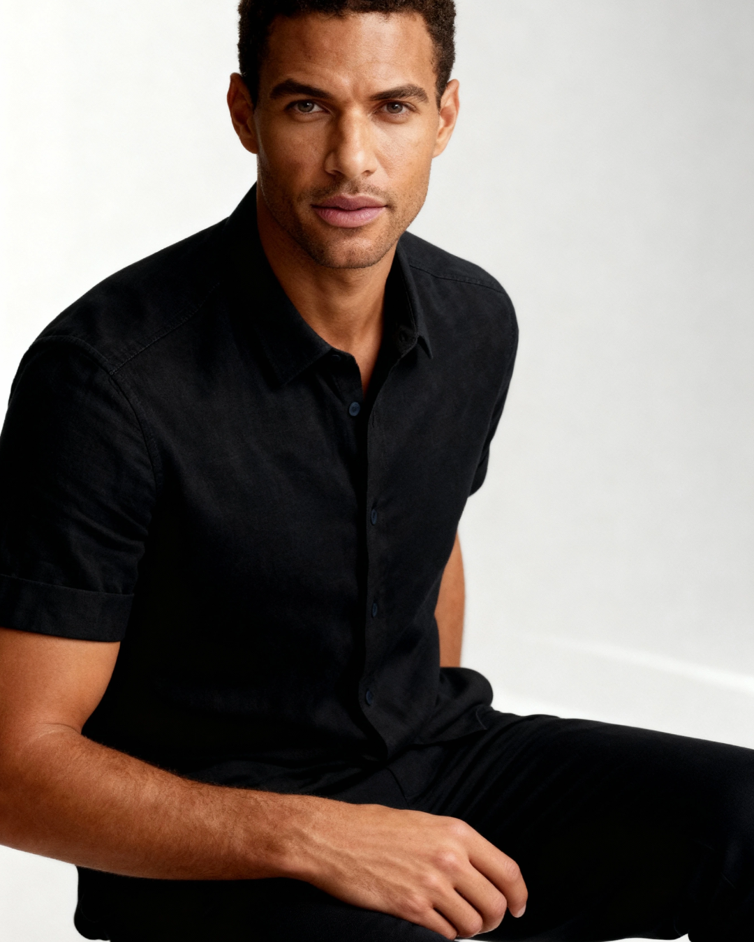 Aurazio Camicia a Maniche Corte per Uomo