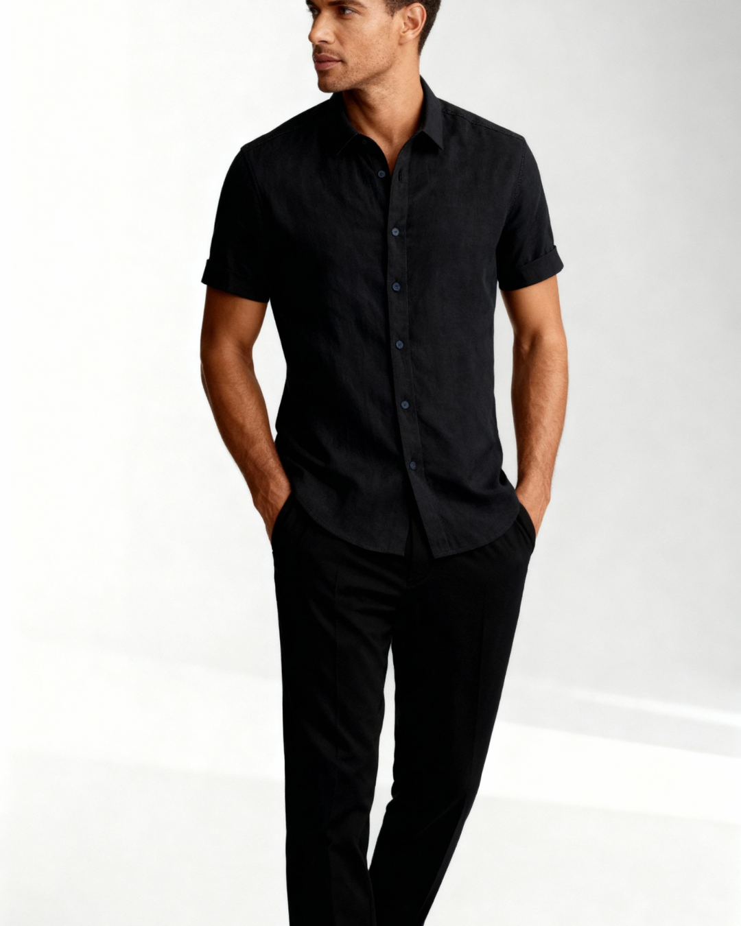 Aurazio Camicia a Maniche Corte per Uomo