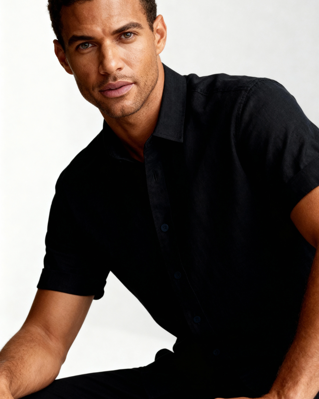 Aurazio Camicia a Maniche Corte per Uomo