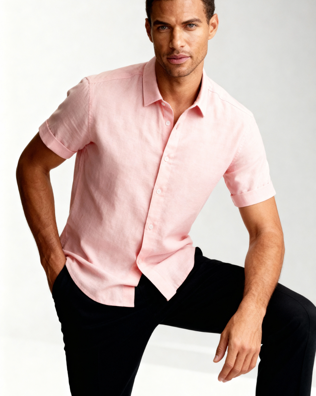 Aurazio Camicia a Maniche Corte per uomo