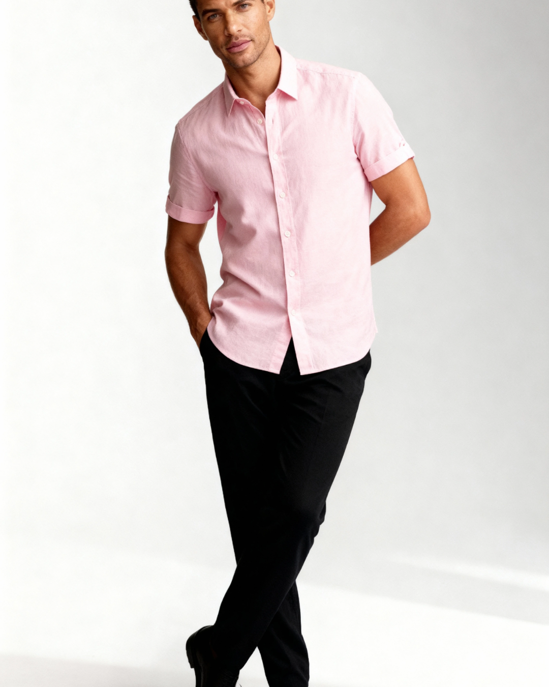 Aurazio Camicia a Maniche Corte per uomo