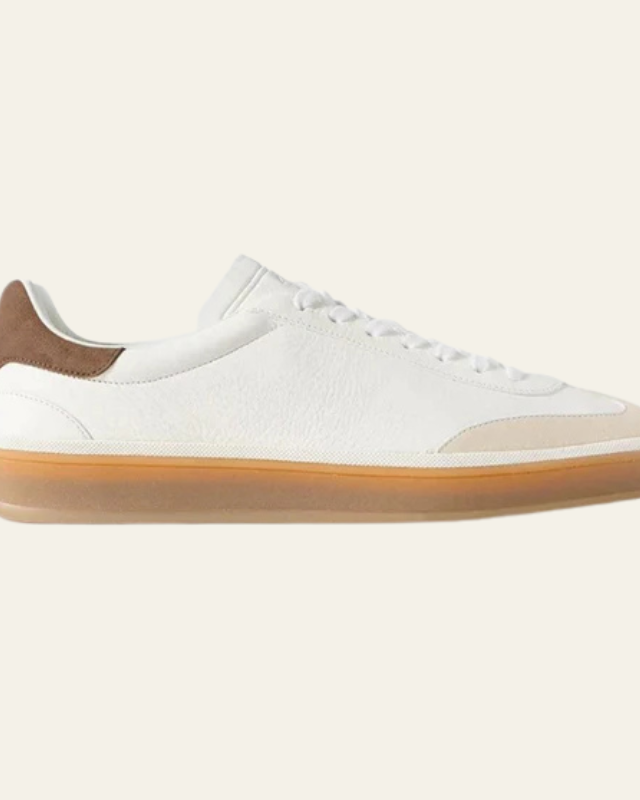 Aurazio Sneaker In Pelle A Profilo Basso Da Uomo
