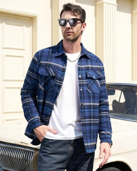 Aurazio Camicia in flanella trapuntata per tutti