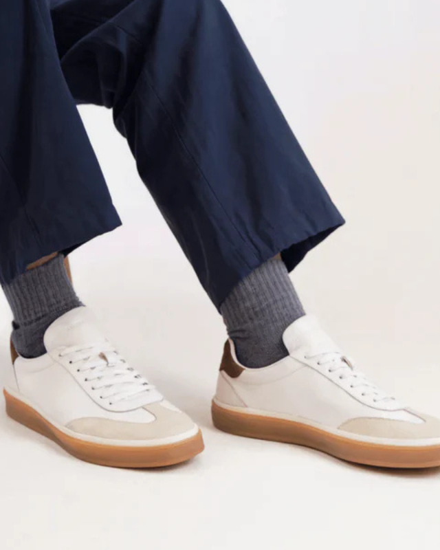 Aurazio Sneaker In Pelle A Profilo Basso Da Uomo