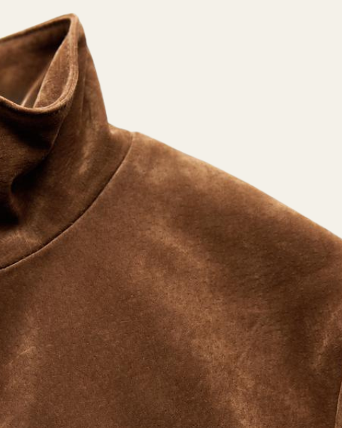 Aurazio Giacca in camoscio corta da donna